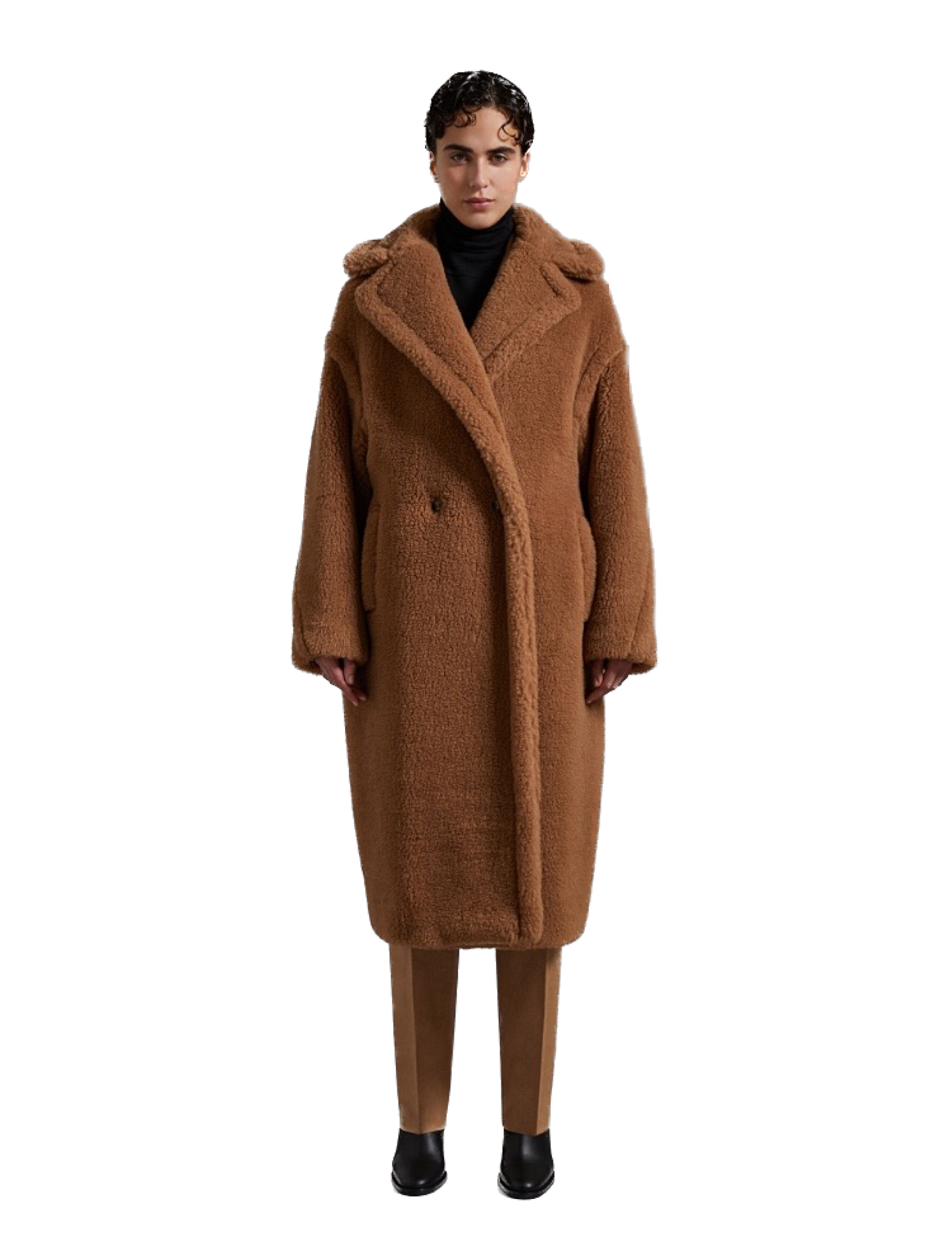 Max Mara Oversized Alpaca And Wool Teddy coat