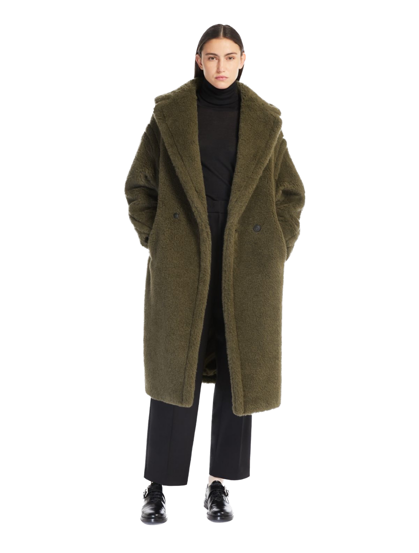Max Mara Oversized Alpaca And Wool Teddy coat