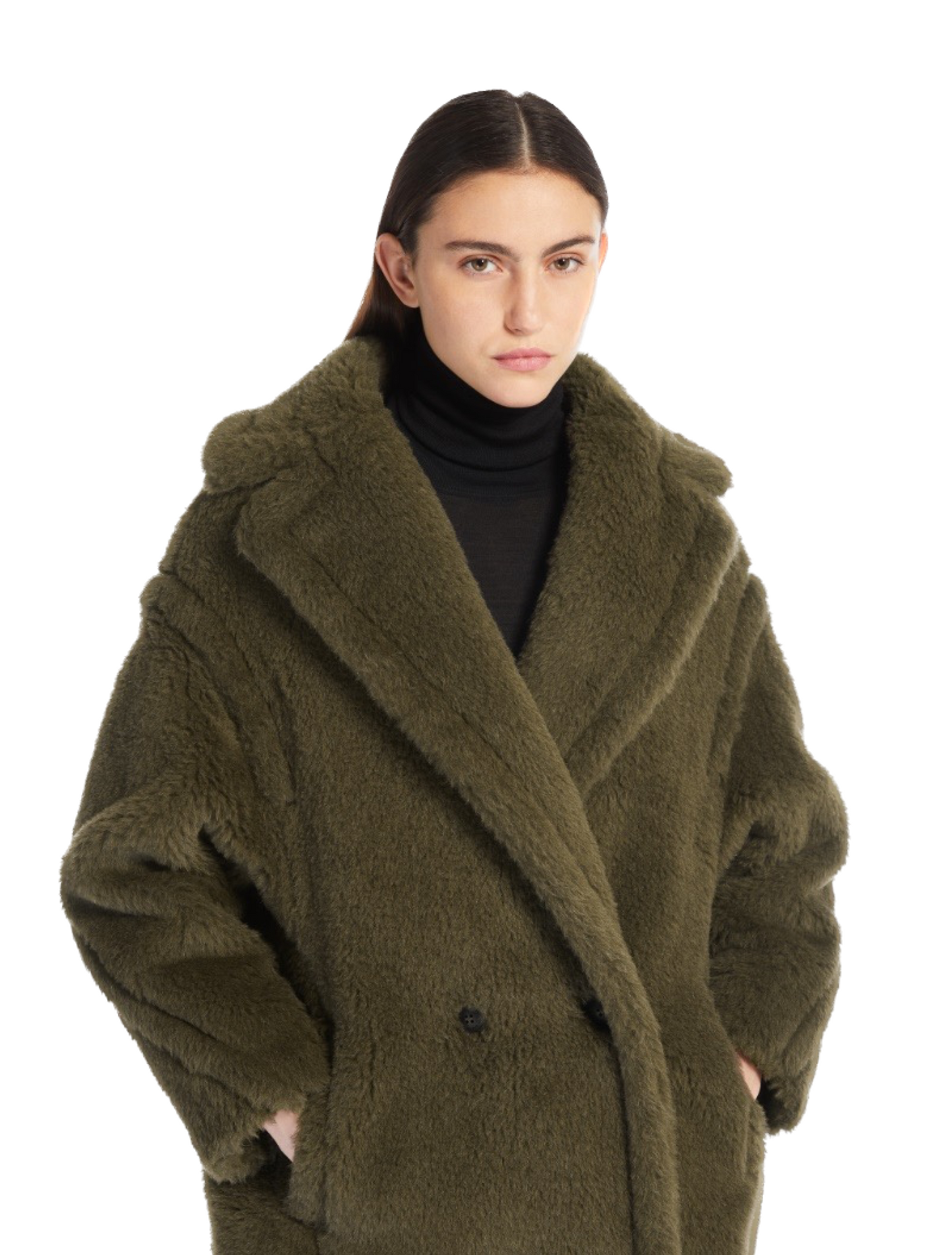 Max Mara Oversized Alpaca And Wool Teddy coat