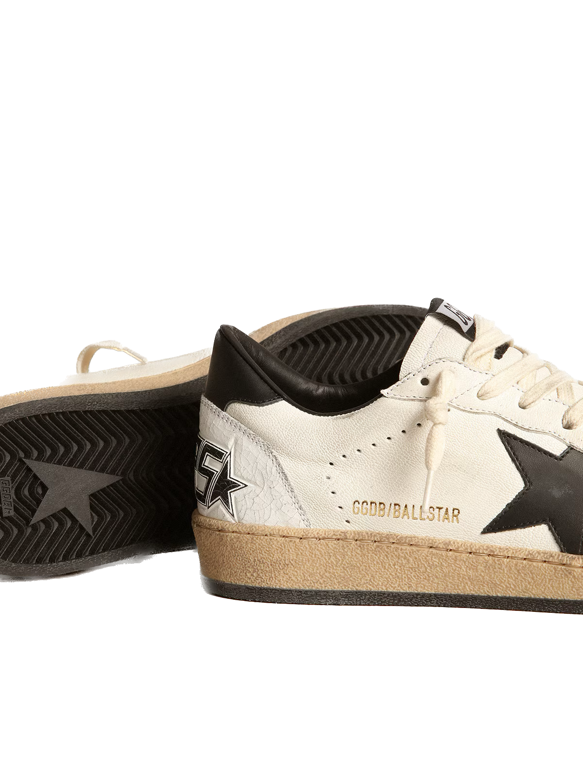 Golden Goose BallStar in nappa with black star and black heel tab
