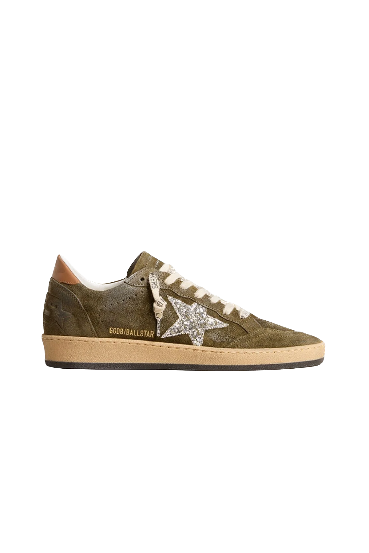 Golden Goose Ball Star - Оливковий/Платиновий/Світло-коричневий