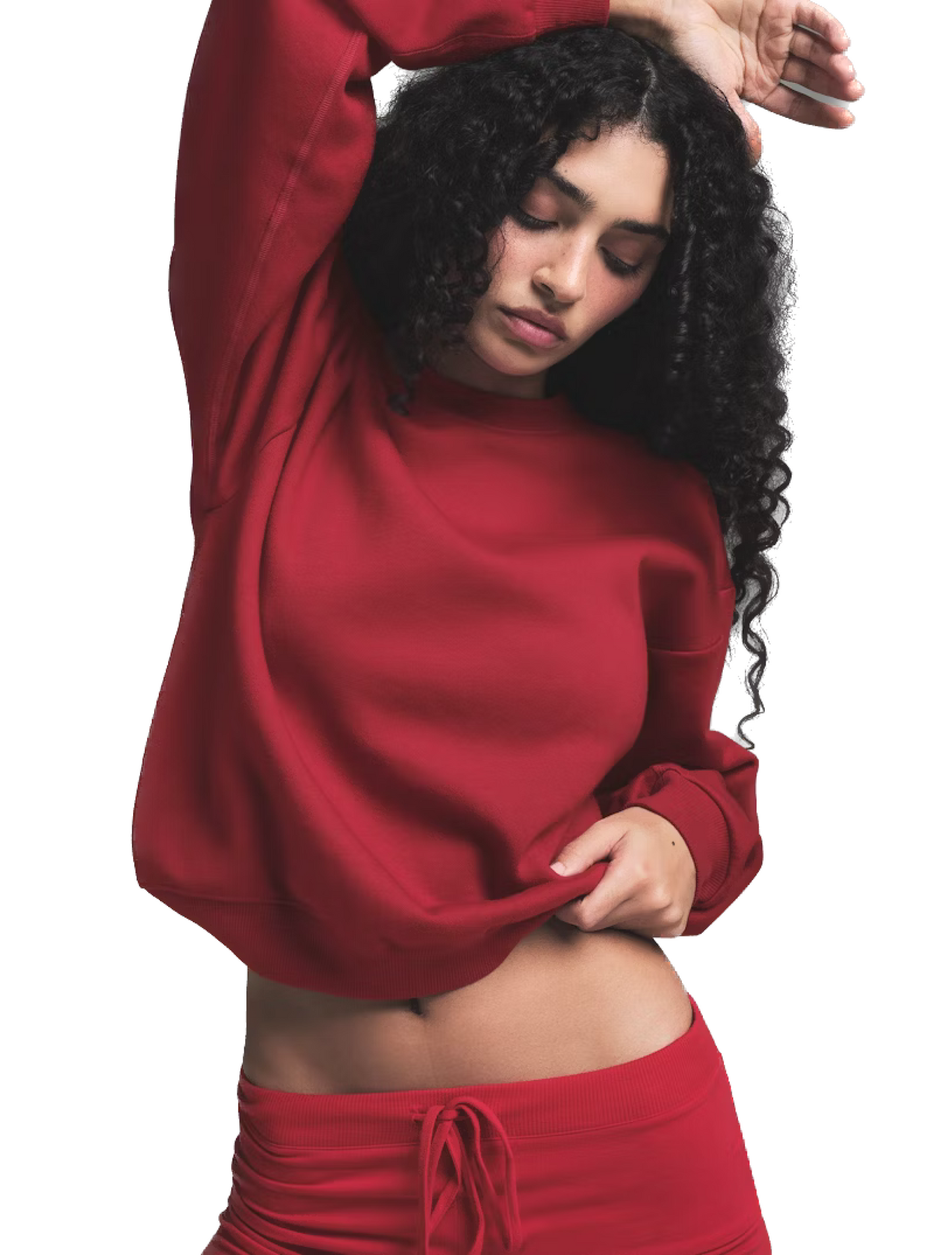 SKIMS COTTON FLEECE CLASSIC CREWNECK