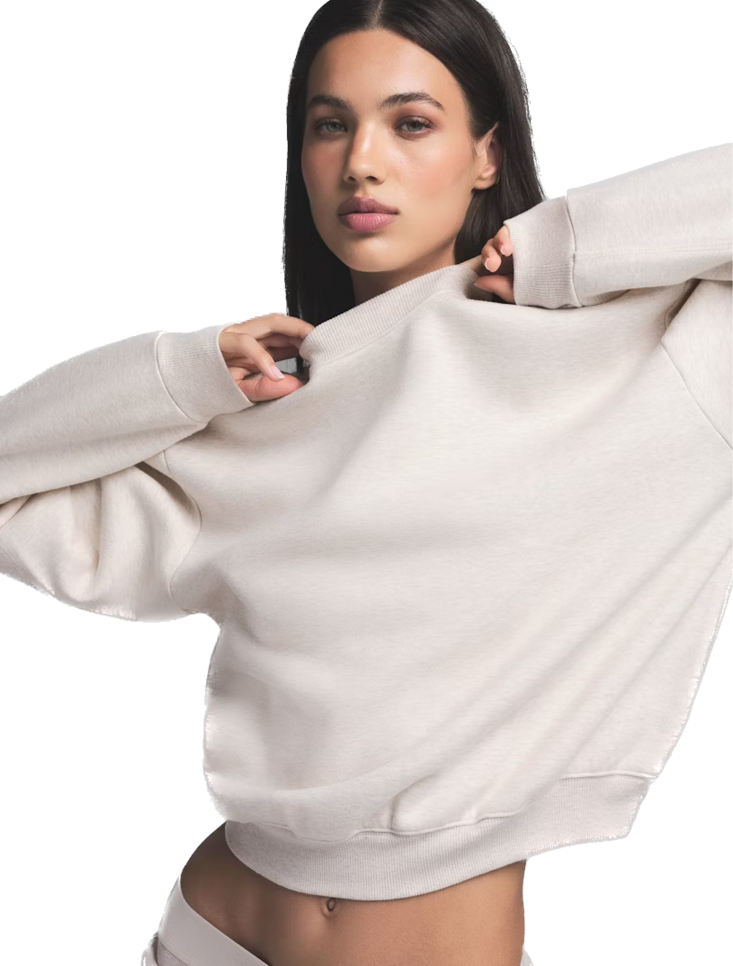 SKIMS COTTON FLEECE CLASSIC CREWNECK