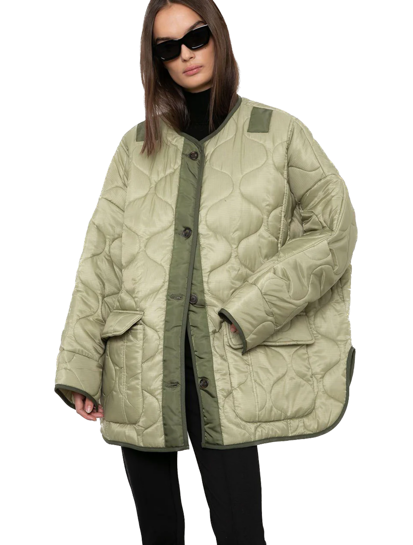 The Frankie Shop Teddy Quilted Jacket