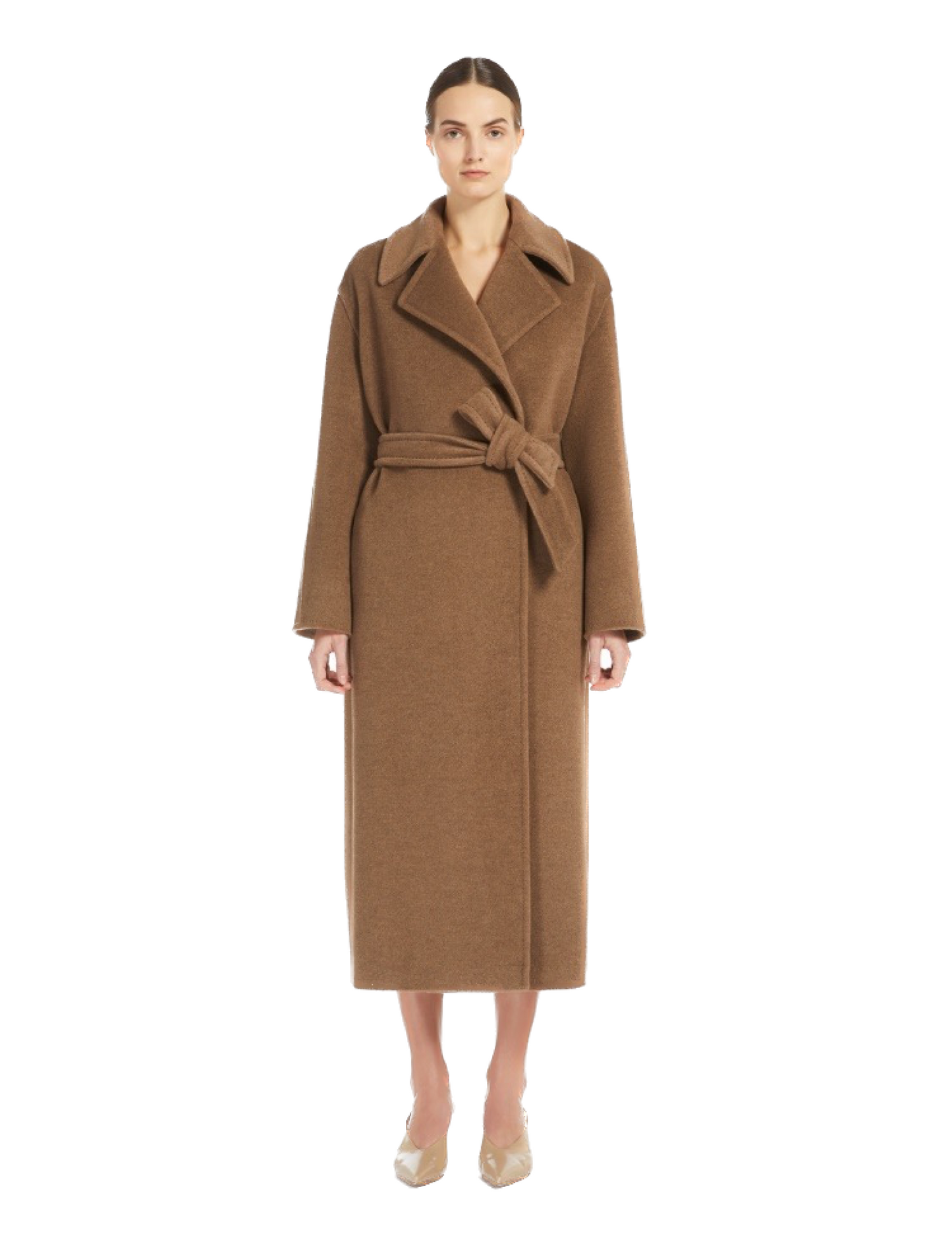 Max Mara Alpaca, Wool, Cashmere Wrap Coat