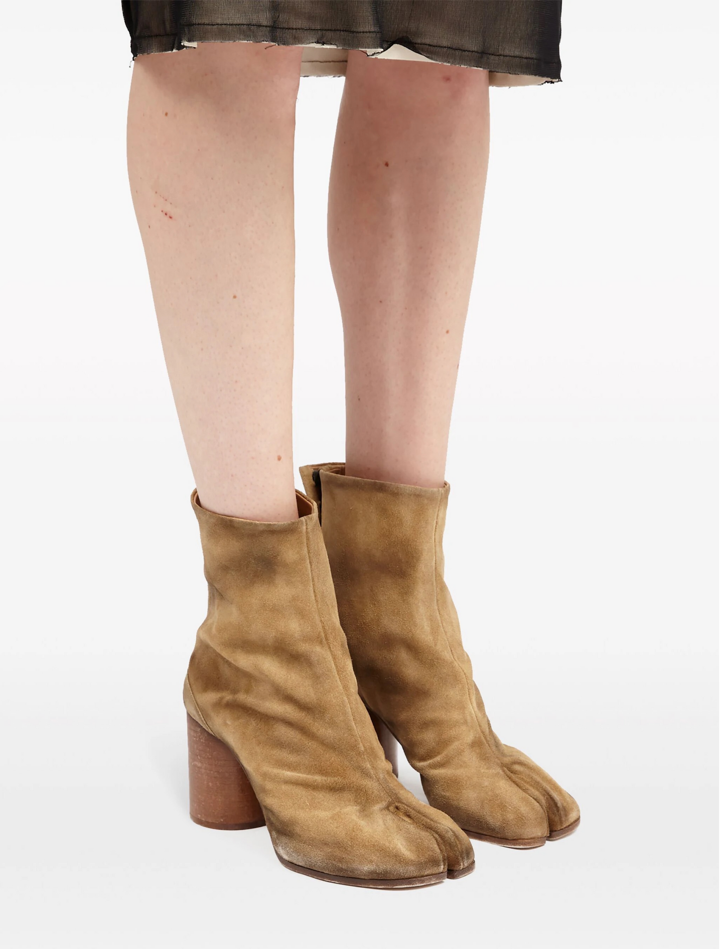 Maison Margiela Tabi 80mm Suede Ankle Boots