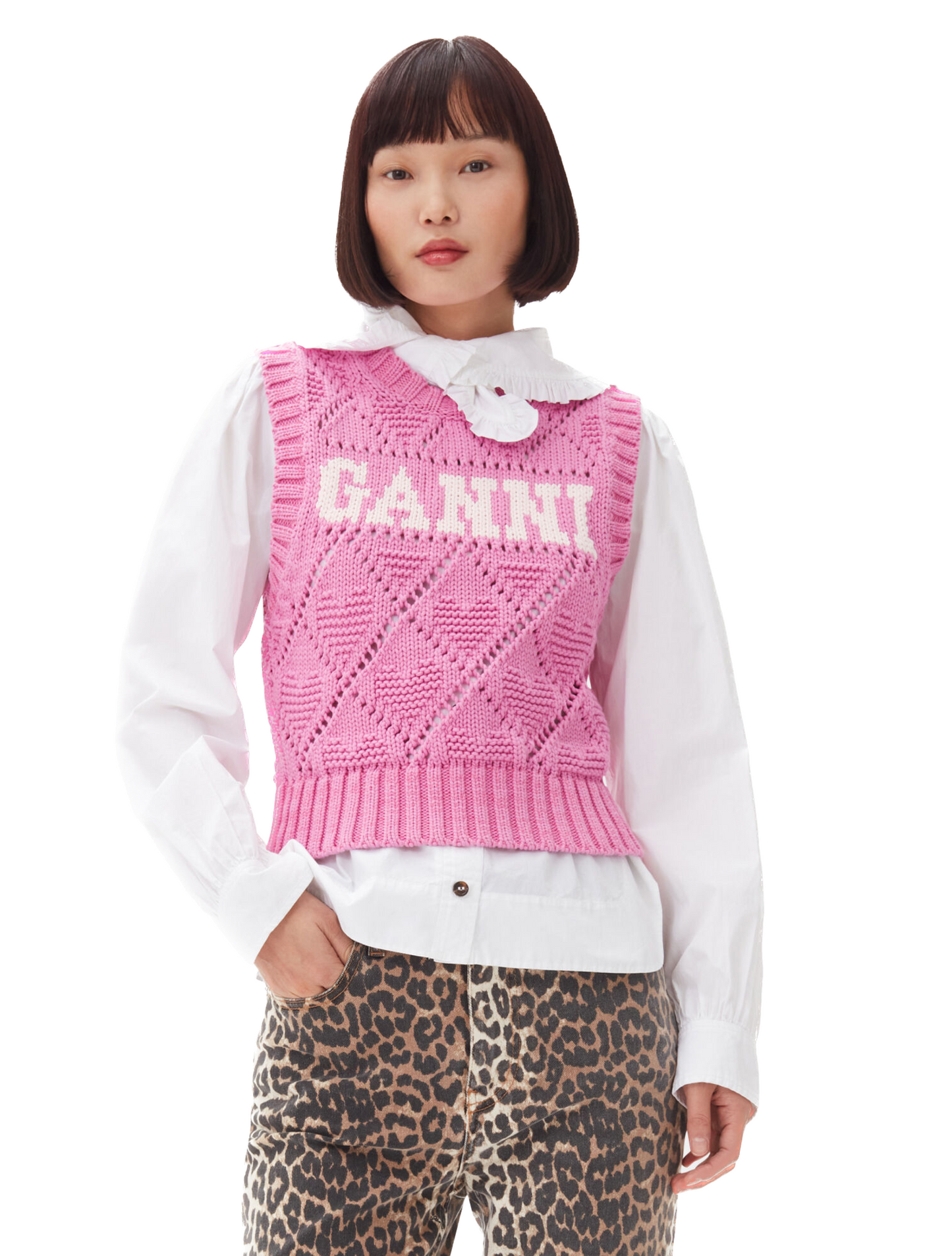 Ganni Pink Vest