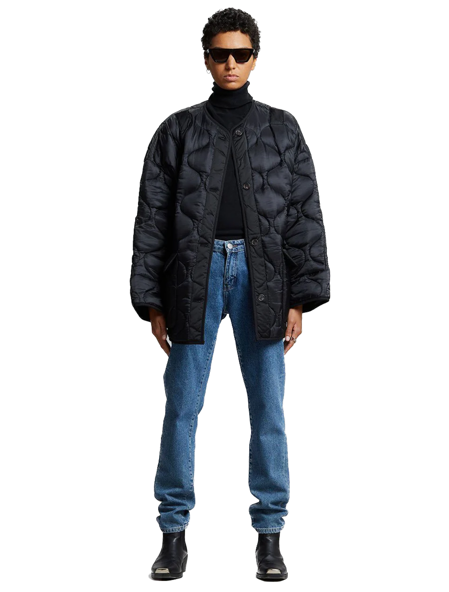 The Frankie Shop Teddy Quilted Jacket